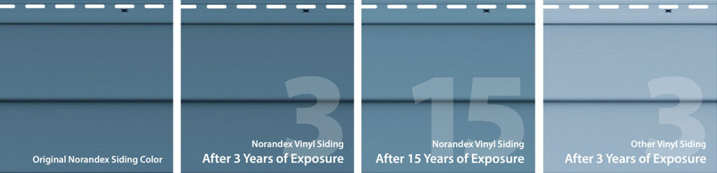 Norandex siding ColorHold sample colors